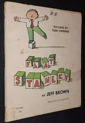 Flat Stanley Lucky Book Club By Jeff Brown Illustrator Tomi Ungerer 1st PRT • $17.13