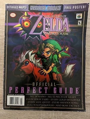 $20 • Buy The Legend Of Zelda: Majora's Mask Official Perfect Guide Versus Books No Poster