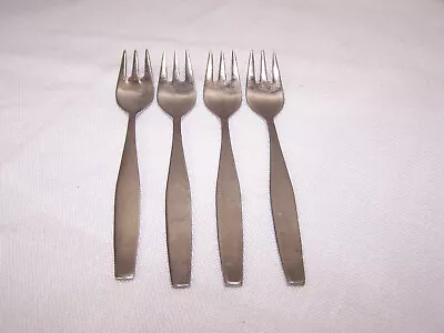 4 Pc KLM Sola Sol2 Salad Forks Stainless Flatware Sol 2 Satin • $19.95