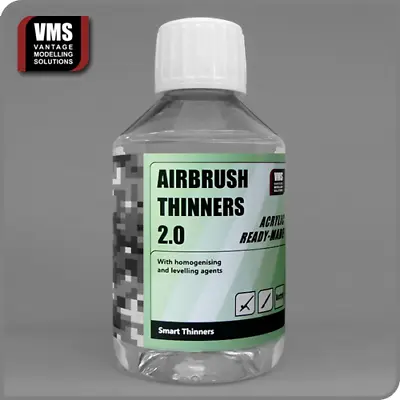 VMS Airbrush Thinner 200 Ml For ACRYLICS Vallejo Compatible  • $17.90