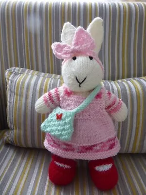 Hand Knitted Soft Toy  Bunny Rabbit.  • £8