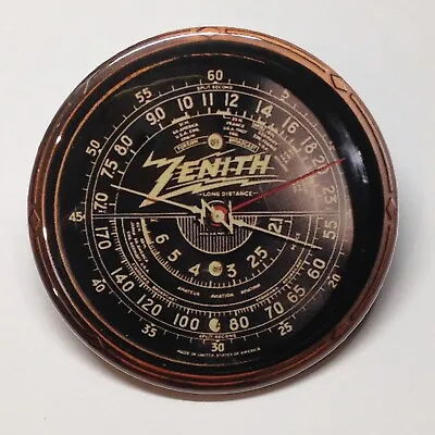 Zenith Radio Dial Steampunk Advertising Pocket Mirror Vintage Style • $15