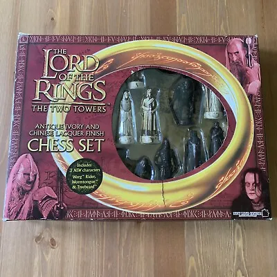 £35 • Buy Lord Of The Rings The Two Towers Chess Set Antique Ivory Chinese Lacquer Finish