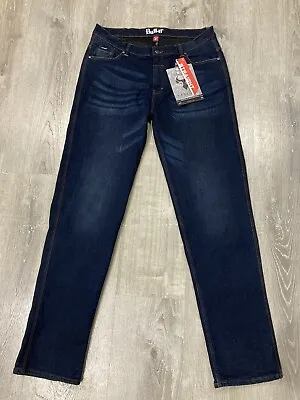 Bull-it Tactical Icon Blue Straight Motorcycle Jeans 38 XL Extra Long Leg Mens  • $73.96
