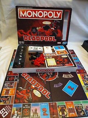 Monopoly Deadpool Edition Board Game Hasbro Ages 16+ Board Games • £23.99