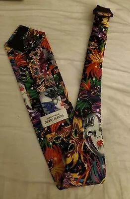 Vittorio Farina Mardi Gras Tie & Handkerchief Set • $9.50