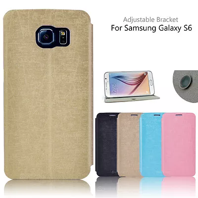 New Rain Serier PU Leather Flip Cover Case For Samsung Galaxy S6 • $4.49