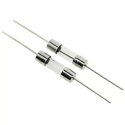 20mm X 5mm Quick Blow Wire Ended Glass Fuses - Pack Of 2 - Freepost • £2.40