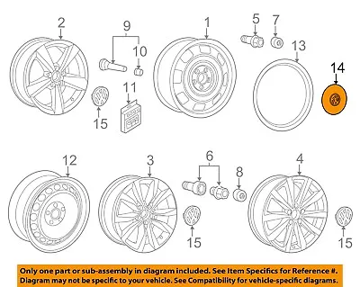 VW VOLKSWAGEN OEM 12-18 Beetle-Wheel Center Cap Hub Cover 5C0601149DQZQ • $84.32