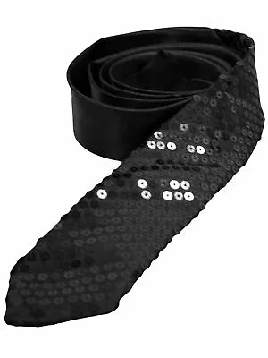 Sequin Thin Unisex Neck Tie • $9.99