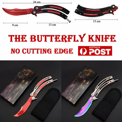 CSGO Butterfly Knife Trainer Balisong Training Safty No Edge Heavy Industry • $27.78