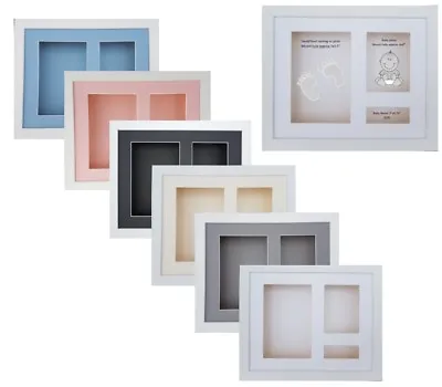 3D 12 X10  White Deep Picture Shadow Box Frame Cast Keepsake-3 Window Display * • £37.49