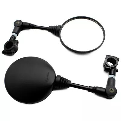 Motorcycle Rearview Side Mirrors Foldable Round Mirror Fit For 22mm Handlebar • $30.50