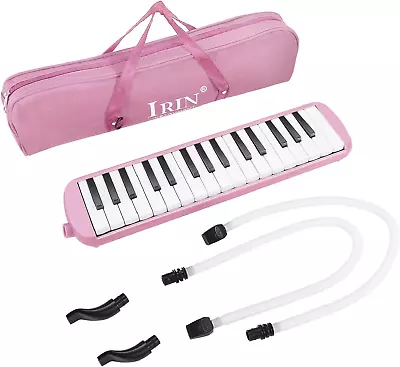 Melodica 32 Key (Pink) Pianica Blow Piano Keyboard Harmonica Wind Instrument/W P • $40.26