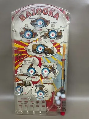 Original Vintage 1950s Marx BAZOOKA PINBALL GAME Military Game Complete Marbles • $10.67