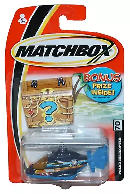 Matchbox Buried Treasure Chest #70 Police Helicopter Team Tundra 2005 Pirate Toy • $12.95