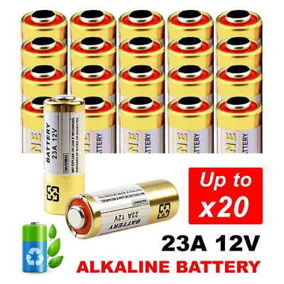 1-20x 23A 21/23 A23 23A 23GA 12V Alkaline Battery For Garage Car Remote Alarm • $2.79