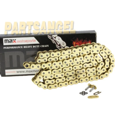 $33.29 • Buy 525 Gold O-Ring Chain 110 Links For Kawasaki ZX-7R ZX750 Ninja ZX-10R ZX1000