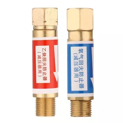 Brass Tempering Stop Flame Acetylene Valve Set Arrestors Oxygen • $18.68