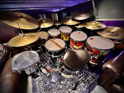 Yamaha Nouveau Stage Custom Drum Kit Custom Painted • £750