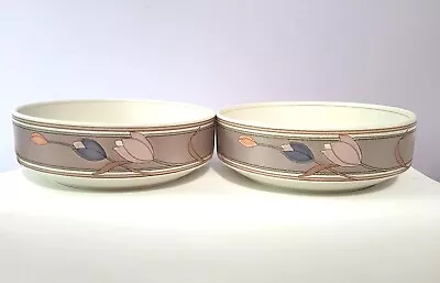 2 Mikasa Intaglio Meadow Sun Large Serving/Vegetable Bowls 8   • $30