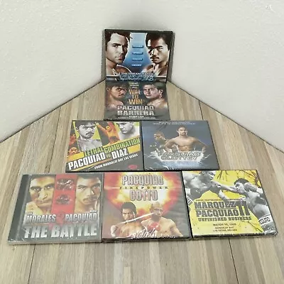 Manny Pacquiao Boxing DVDs Lot Of 7 - 6 Are Sealed 1 Is Open - Solar Multimedia • $89.77