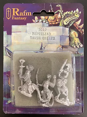 RAFM Fantasy Miniatures 3012 Reptiliad Tanth Chiefs. New & Sealed In Pack • $29.99