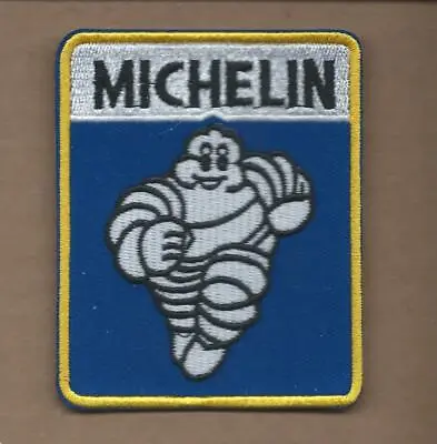 New 3 X 3 3/4 Inch Michelin Tires Iron On Patch Free Shipping P1 • $4.99