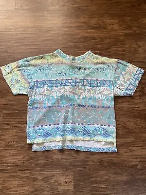 Vintage Ocean Pacific Kids Large Colorful Graphic Surf  T Shirt • $11