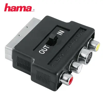 £8.98 • Buy Hama Scart To Phono RCA And S-Video Adapter