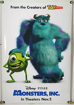 Monsters Inc. Ds Rolled Original One Sheet Movie Poster John Goodman (2001) • $125