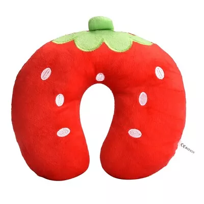 $14.27 • Buy Strawberry Soft Cotton U Shaped Pillow For Baby Kids Travel Car Neck YU