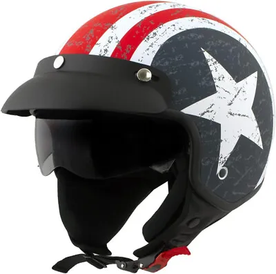 Milwaukee 'Maverick' DOT Helmet M Size Stars & Stripes (Men & Women) * • $76.50