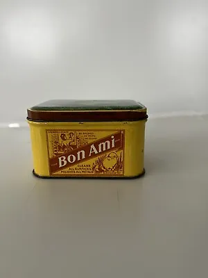 Vintage Bon Ami Tin Soap Can Yellow Chicks On Lid Advertising Bristol Ware • $9.99