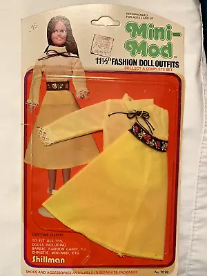 Vtg Shillman Mini-Mod Daytime Outfit - Unopened Pkg - Fits Barbie • $19.99
