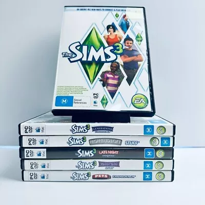 The Sims 3 PC Bundle - 1 X Sims 3 Game + 5 Expansion Packs Free Tracked Postage • $49.99