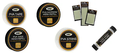 £2.84 • Buy Ngt Pva Products,choose From String,tape,refills,bags And Mesh Tube Carp Fishing
