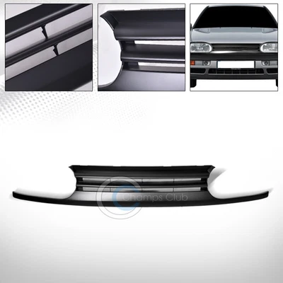 $67.95 • Buy For 93-98 VW Golf GTI/95-99 Cabrio MK3 Glossy Blk Horizontal Front Bumper Grille