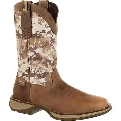 Durango Men's Rebel Desert Camo Dusty Brown Square Toe Boots DDB0166 • $145