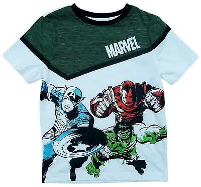 New Boys Marvel Avengers T-shirtHulkIronmanCaptain America / 7-10yrs. • £5.99