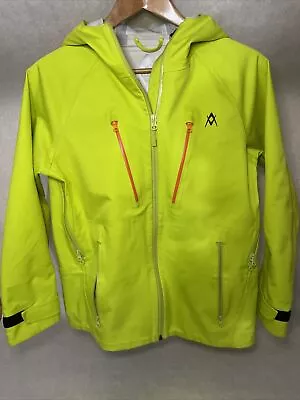 Volkl Neon Green Ski Jacket Youth Size 12 Sensortex 20.0 2-way Stretch Water Pro • $54.98