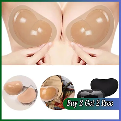 £3.73 • Buy Silicone Gel Bra Breast Enhancers Push Up Pads Chicken Bikini Fillets Inserts
