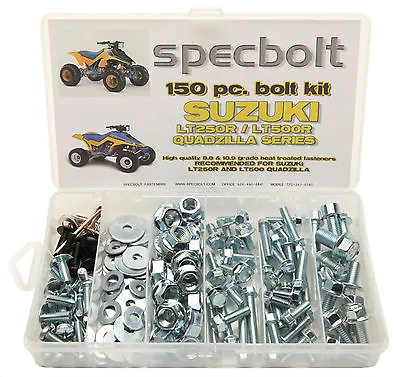 150pc SUZUKI LTR250R ATV Bolt Kit 500 Quadzilla Plastic Engine Lug Frame Exhaust • $49.99