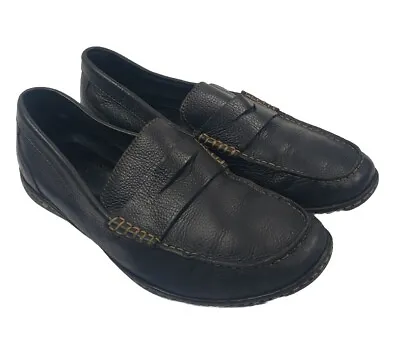 Born Mens Black Leather Penny Loafers Casual Slip On Driving Shoes Size 10.5 M  • $39.96