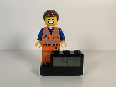 The Lego Movie 2 Emmet Minifigure Talking Digital Alarm Clock - Great Condition • £18.99