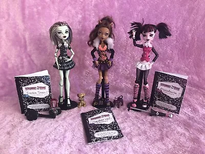 1st Wave Monster High Draculaura Clawdeen Wolf Frankie Stein DollsComplete Lot • $249