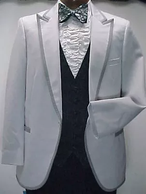 Vintage 2 Tone Gray Mens Tuxedo Jacket Or 4pc Retro Grey Tux Sizes 40 - 58 • $128.95
