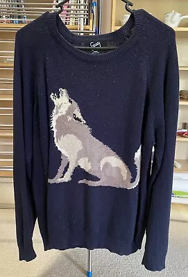 Men’s STRAY Brand Wolf Sweater Jumper - Medium Size - VGC • $26.77