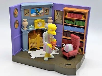 Playmates The Simpsons WOS Burns Manor With PJ Mr. Burns Figure Playset • $32.99