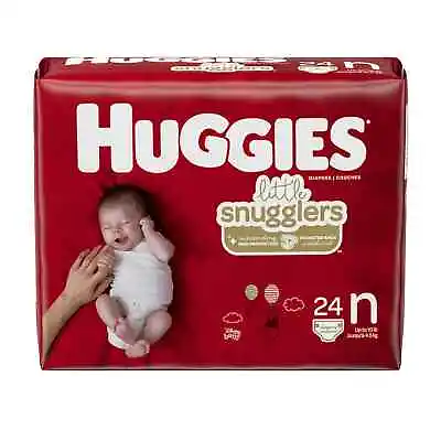 Huggies 52238 Little Snugglers Baby Diapers Size Newborn 24 Count • $14